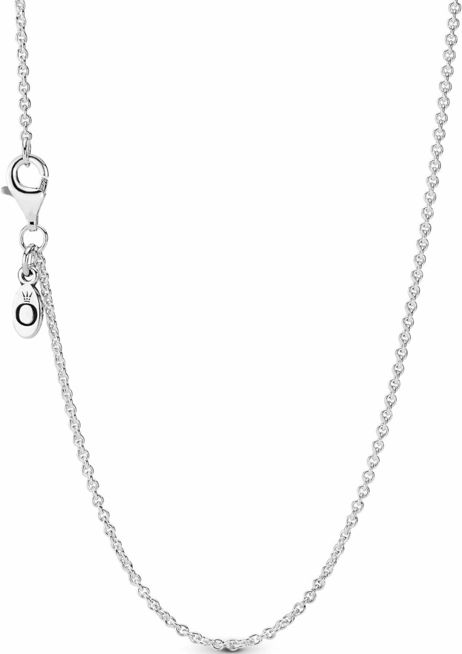 Necklaces | Pandora Pandora Classic Cable Chain Necklace - Thin Necklace Chain With Lobster Clasp - Great Gift For Women - Sterling Silver Adjustable Chain Necklace - Mother'S Day Gift With Gift Box