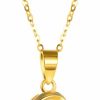 Necklaces | SISGEM Sisgem 18K Gold Love Knot Pendant Necklace For Women, Real 18 Karat Gold Anniversary Jewelry For Wife, Birthday Gifts For Mother, Present For Her, 18\"