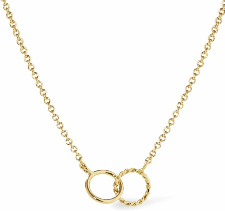 Necklaces | Ana Luisa Ana Luisa Sam Interlocking Circles Necklace - 14K Gold Plated Chain - Hypoallergenic, Water-Resistant & Tarnish-Free Necklace - 14K Gold Necklace - Perfect Everyday Necklace