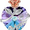 Necklaces | Amazon Gemjelry Mothers Necklace Gifts For Mom From Daughter Son, I Love You Mom Necklace Heart Pendant Rhinestone Jewelry With Box Birthday Mothers Day Gifts For Women