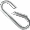 Necklaces | uGems Sterling Silver Long Rectangular Flat Spring Bail Connector Clasp 21Mm Small Carabiner