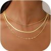 Necklaces | iF YOU If You 6 Pcs Gold Chokers Necklace Set For Women Girls, 14K Gold Plated Cz Pendant Necklace, Trendy Dainty Snake Chain Layered Necklaces For Jewelry Gifts