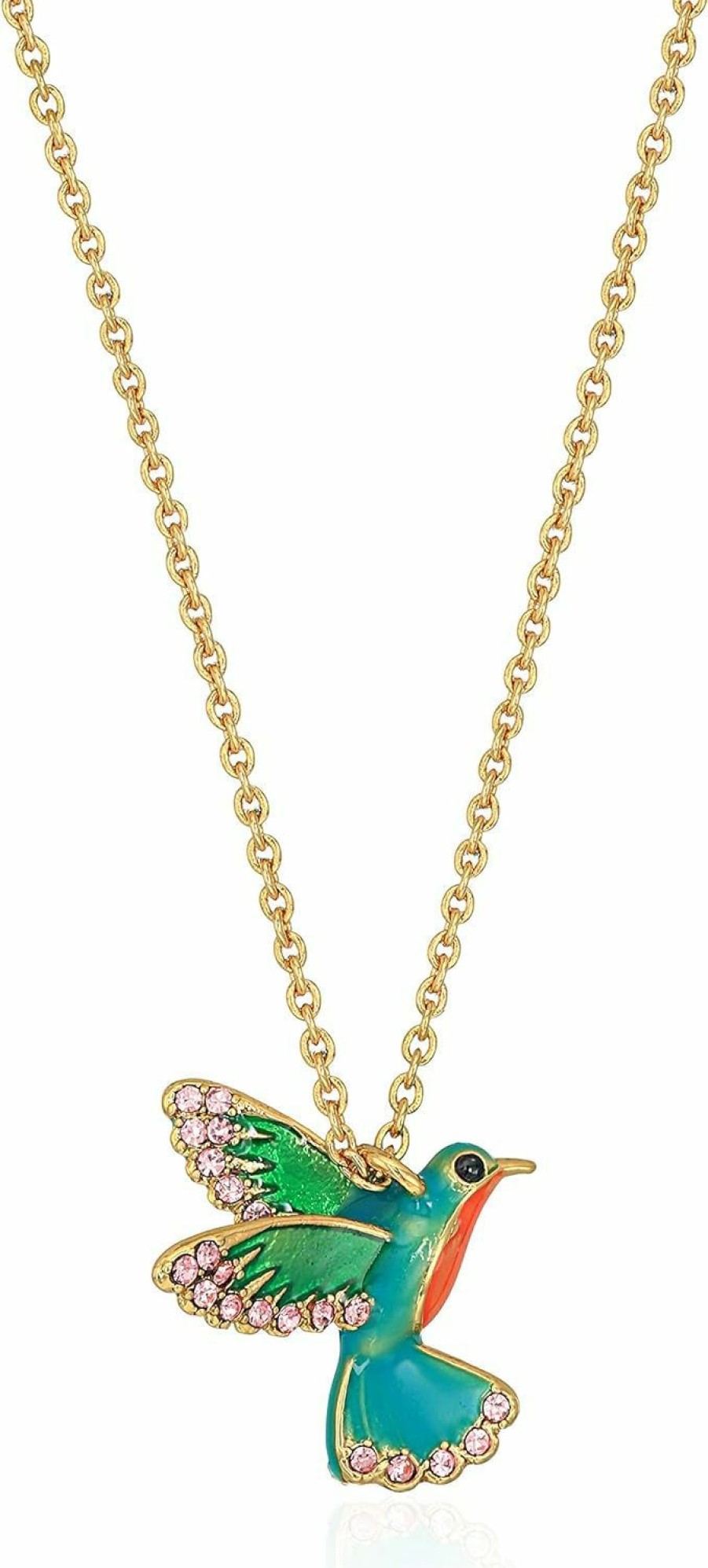 Necklaces | Kate Spade New York Kate Spade New York Hummingbird Womens Mini Pendant Necklace, 17\" + 3\" Extender