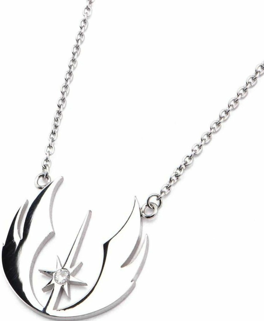 Necklaces | STAR WARS Women'S Stainless Steel Star Wars Jedi Order Cz Necklace