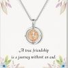 Necklaces | ASELFAD Aselfad Compass Necklace For Women -Best Friend Birthday Gifts For Women Friendship Gifts For Women Friends, Going Away Gifts For Friends Female