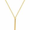 Necklaces | Artmiss Artmiss Bar Pendant Necklace Gold Long Y-Necklace Delicate Lariat Chain Jewelry For Women And Girls