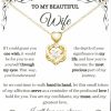 Necklaces | Generic To My Wife Necklace From Husband Soulmate Necklace For Women With Heartfelt Message Gifts From Husband Pendant Necklace Gifts For My Wife Birthday, Anniversary, Valentine'S Day