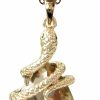 Necklaces | Navachi Navachi 18K Gold Plated Water Drop Crystal Multicolor Zircon Snake Pendant Necklace 16\"+2\"