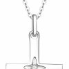 Necklaces | FANCIME Fancime 14K Solid Real Gold Star Natural Diamond 0.025Ct Cross Crucifix Delicate Necklace Dainty Pendant Fine Jewelry Birthday Gifts For Women Girls, With 16+2\" Solid Gold Cable Chain