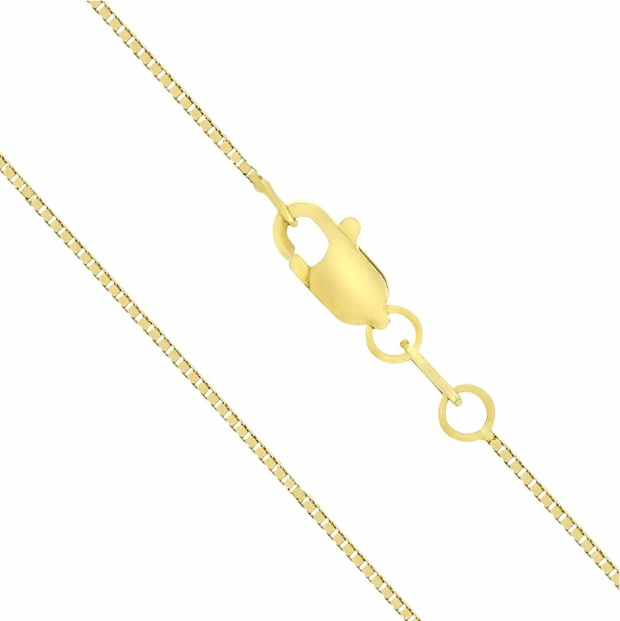 Necklaces | Honolulu Jewelry Company Honolulu Jewelry Company 14K Solid Gold 0.7Mm Box Chain Necklace, 16\" - 30\"