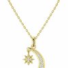 Necklaces | ASGEMSFJ Asgemsfj Gold Moon Necklace For Women 14K Moon And Star Pendant Dainty Trendy Gold Chain Necklace Jewelry Gift For Girls