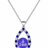 Necklaces | Keeblon Zpb Sorority Necklace Greek Sorority Paraphernalia Gifts Rhinestone Jewelry 1920 Sisterhood Gift For Finer Women Girls