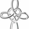 Necklaces | YFN Yfn Celtic Knot Cross Necklace Sterling Silver Infinity Love Heart Pendant Necklace