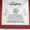 Necklaces | OC9 Gifts Daughter Gifts From Dad Father Daughter Necklace Birthday Graduation Christmas Jewelry For My Daughter With Message Card And Gift Box