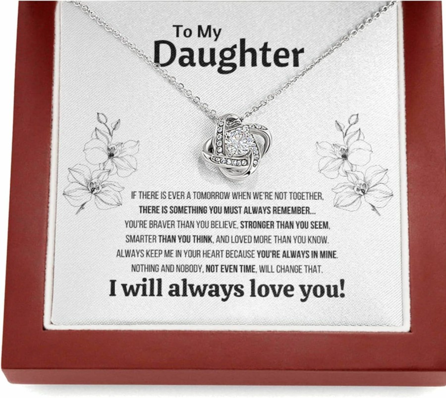 Necklaces | OC9 Gifts Daughter Gifts From Dad Father Daughter Necklace Birthday Graduation Christmas Jewelry For My Daughter With Message Card And Gift Box