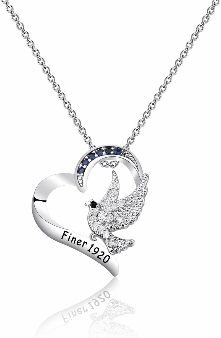 Necklaces | CENWA Cenwa Dove Finer Women Rhinestone Necklace Zeta Greek Sorority Jewelry Gift For Finer Women