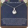 Necklaces | OFGOT7 Mother Of The Groom Gifts From Bride, Sterling Silver Pearl Pendant For Mother Of The Groom Necklace From Bride, Wedding Gifts For Groom Gift, Thank You Gift, Mom Birthday Gifts