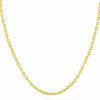 Necklaces | ZHOU LIU FU Zhou Liu Fu 24K Solid Gold Necklace For Women, Real Pure Gold Jewelry Dainty Oval Clip Link Chain Necklace For Men Teen Girls