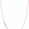 Necklaces | Jewlpire Jewlpire Solid 18K Gold Over 925 Sterling Silver Chain Necklace For Women Girls, 1.1Mm Cable Chain Necklace Thin & Dainty & Sturdy Women'S Chain Necklaces, 14/16/17/18/20/22/24 Inches