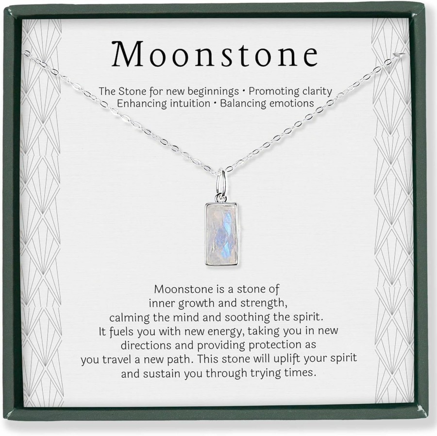 Necklaces | HOPE LOVE SHINE Hope Love Shine New Beginnings Rainbow Moonstone Sterling Silver Necklace For Women