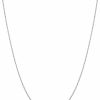 Necklaces | Kooljewelry Kooljewelry 10K White Gold Delicate Lightweigtht Thin Rope Chain Necklace For Women (14, 16, 18, 20, 24 Or 30 Inch - 0.7 Mm)