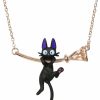 Necklaces | Babigo Babigo Studio Ghibli Kiki'S Delivery Service Jiji Hanging On Broom Womens Necklace