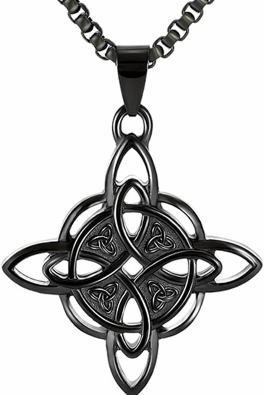 Necklaces | NIGHTCRUZ Nightcruz Witches Knot Necklace, Celtic Knot Pendant With Triquetra Trinity