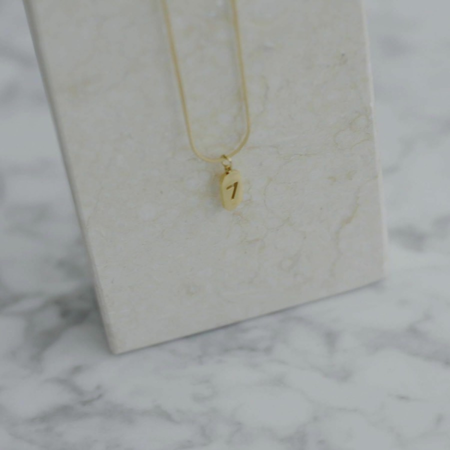 Necklaces | Shapes Studio Shapes Studio 18K Gold Plated Lucky Seven Charm Necklace