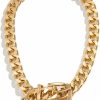 Necklaces | KunJoe Kunjoe Cuban Chunky Link Chain Choker Necklace For Women Men Uni Punk Style Thick Wide Chain Link Necklace Jewelry