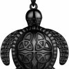 Necklaces | beautlace Beautlace Turtle Necklaces/Rings Celtic Knot Pendant Silver/18K Gold/Black Gun Plated Animals Necklace Jewelry Gifts For Men And Women