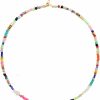 Necklaces | Wellike Wellike Colorful Beaded Necklace For Women Freshwater Beaded Pearl Choker Necklace Evil Eye Pearl Necklaces For Teen Girls Stainless Steel 18K Gold Plated Necklace Y2K Trendy Pearl Necklace Women