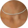 Necklaces | Tewiky Tewiky Tennis Necklace 14K Gold Plated/Silver Sparking Rhinestone Choker Necklaces Dainty Crystal Cubic Zirconia Bridal Wedding Jewelry For Women