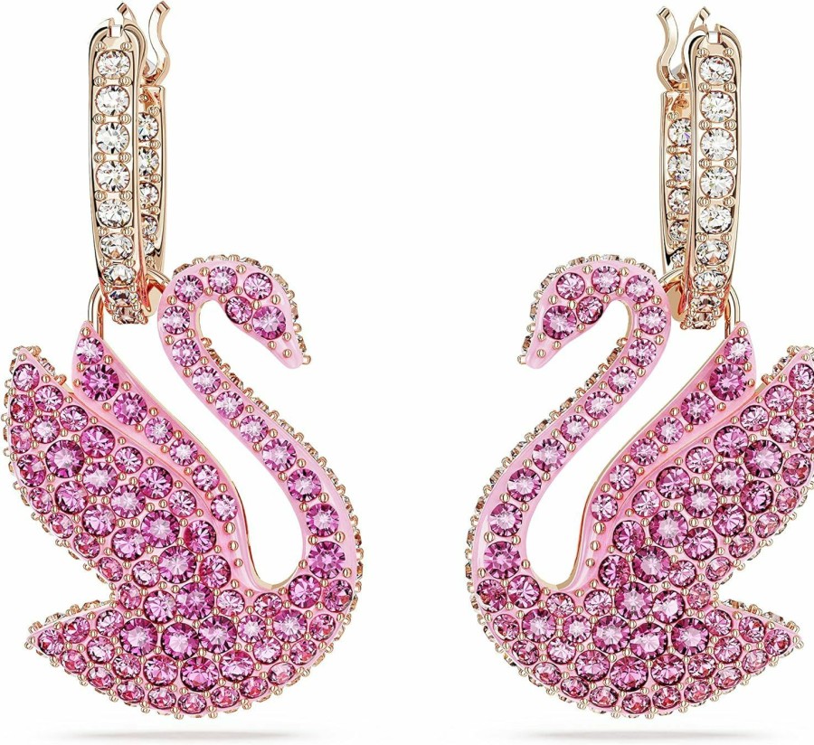 Necklaces | Amazon Swarovski Iconic Swan Crystal Necklace And Earrings Jewelry Collection