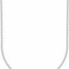 Necklaces | PORI JEWELERS Pori Jewelers 14K Gold 2.0Mm Cuban/Curb Link Chain Necklace- Sizes 14"-30"- Gold Or White Gold Available