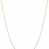 Necklaces | Kooljewelry Kooljewelry Real 14K Yellow Gold Rope Chain Pendant Necklace For Women (0.7 Mm, 0.9 Mm, 1 Mm, 1.3 Mm, Or 1.5 Mm)