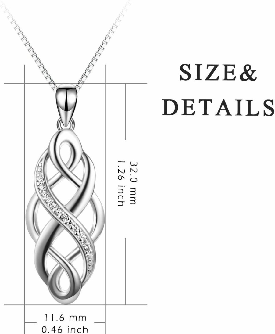 Necklaces | YFN Yfn Irish Celtic Knot Created Opal Pendant Necklace Sterling Silver Black Necklaces For Women Men 18\"