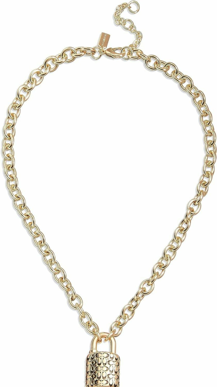 Necklaces | Amazon Coach Women'S Quilted Padlock Necklace