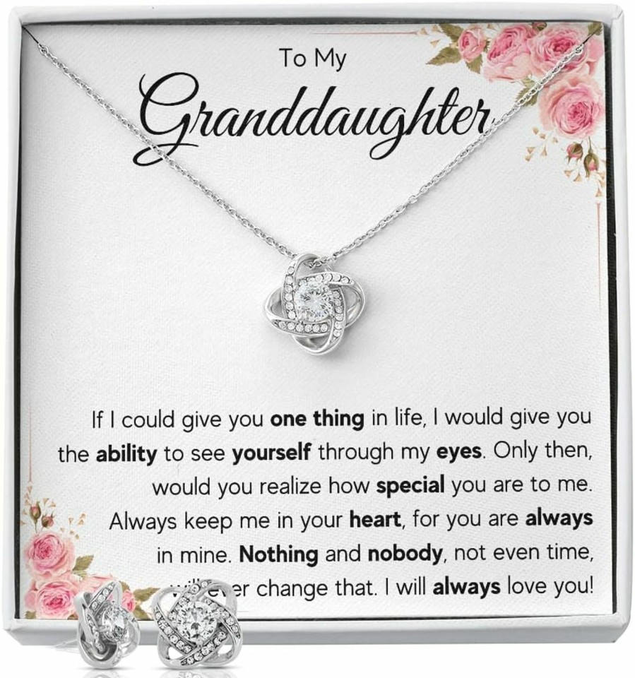 Necklaces | OC9 Gifts Granddaughter Necklace Gifts From Grandma Grandmother Or Grandpa Grandfather To My Granddaughter Graduation Birthday Pendant Jewelry With Message Card And Gift Box