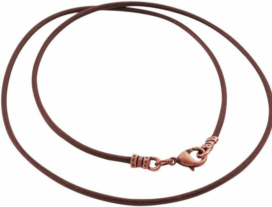 Necklaces | DragonWeave Dragonweave Antique Copper 1.8Mm Fine Brown Leather Cord Necklace