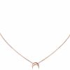 Necklaces | ChicSilver Chicsilver Personalized 925 Sterling Silver Dainty Small Heart/Star/Moon/Dot/Triangle Pendant Necklace For Women, Silver/Gold/Rose Gold/Black (With Gift Box)