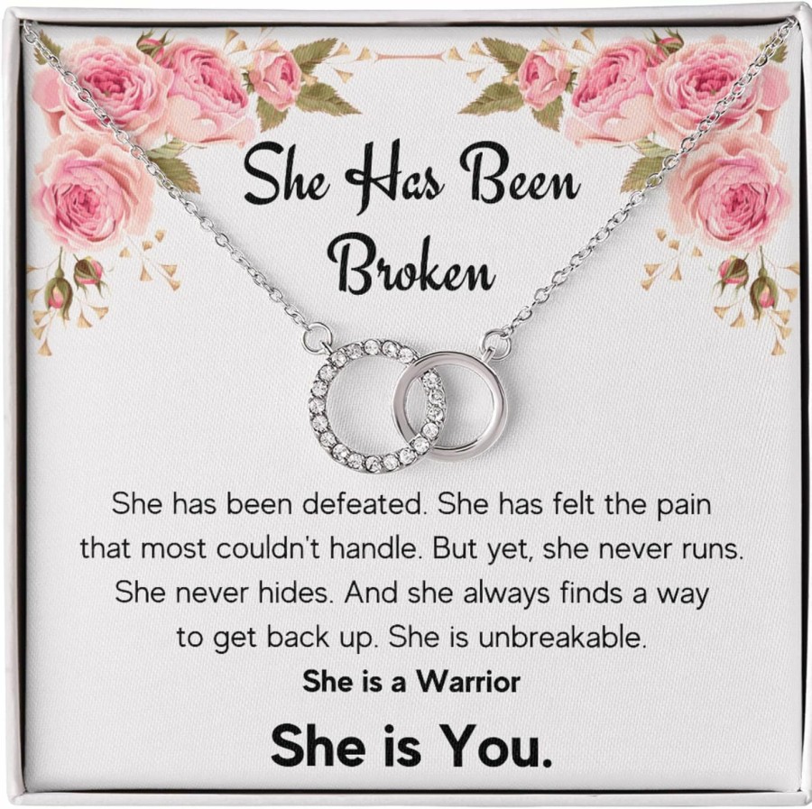 Necklaces | FG Family Gift Mall Fg Family Gift Mall Get Well Soon Gifts For Women, Encouragement Gifts For Women, Cheer Up Motivational Inspirational Comfort Recovery Sympathy New Beginnings Jewelry Stainless Steel Necklace Pendant With Message Card And Gift Box