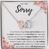 Necklaces | FG Family Gift Mall Fg Family Gift Mall Im Sorry Gifts For Her, Apology Gifts For Her, I Love You I'M Sorry Gift, Giant Sorry Forgiveness Necklace With Message Card And Gift Box