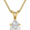 Necklaces | Fascinating Diamonds 1/2-1 1/2 Carat Lab Grown Diamond Solitaire Pendant Igi Certified 14K Gold 4 Prong Diamond Pendant Necklace For Women Very Good Cut Lab Created Diamond Necklace (G-H, Si1-Si2, 0.50-1.50 C.T.W)