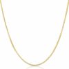 Necklaces | EVAYA Evaya 14K Gold Box Chain Necklace For Women (0.5Mm Width, 14\"-24\" Length) - 14K Solid Gold Necklace & Real Gold Chain - Cadenas De Oro 14K Puro Para Mujer