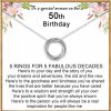 Necklaces | USEEDOVIA Useedovia 30Th 40Th 50Th 60Th 70Th Birthday Gifts For Women, 925 Sterling Silver Circle 3 4 5 6 7 Decades Birthday Necklace Birthday Jewelry Gift For Her Mom Friend Daughter Sister Lover Family