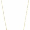 Necklaces | GELIN Gelin 14K Solid Gold Bar Necklace With Diamond | 14K Gold Pendant Necklace For Women, 18\"