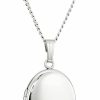 Necklaces | Amazon Essentials Amazon Essentials Sterling Silver Polished Oval Locket Necklace (Previously Amazon Collection)