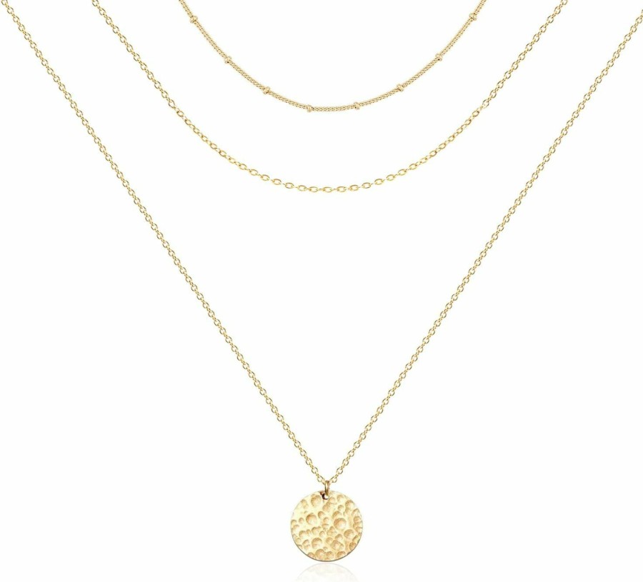 Necklaces | Ava Riley Ava Riley Dainty Gold Necklace For Women - Layered Choker Statement Necklaces For Women Trendy - 14K Gold Silver Long Necklace Jewelry Set