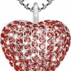 Necklaces | ACJFA 925 Sterling Silver Cremation Necklace Cz Heart Urn Pendant Jewelry For Pet Human Ashes Keepsake Memorial Jewelry Gift For Women