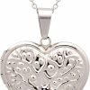 Necklaces | Paialco Paialco Stainless Steel Heart Shaped Locket Pendant Necklace For Women